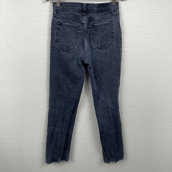 Abercrombie & Fitch The 90s Straight Ultra High Rise Jeans Washed Black Sz 27 4 - Picture 7 of 12